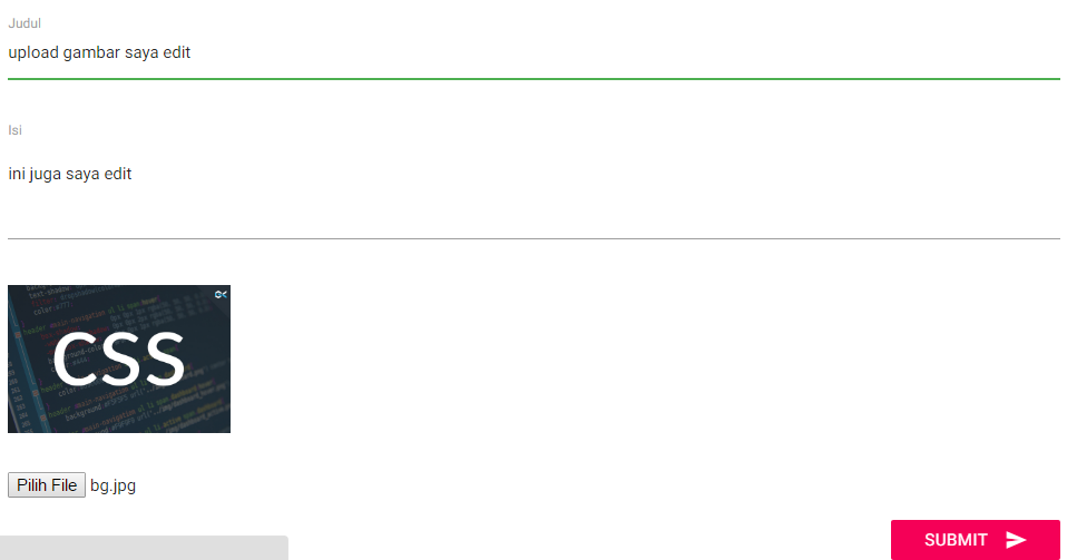 cara mudah upload gambar laravel